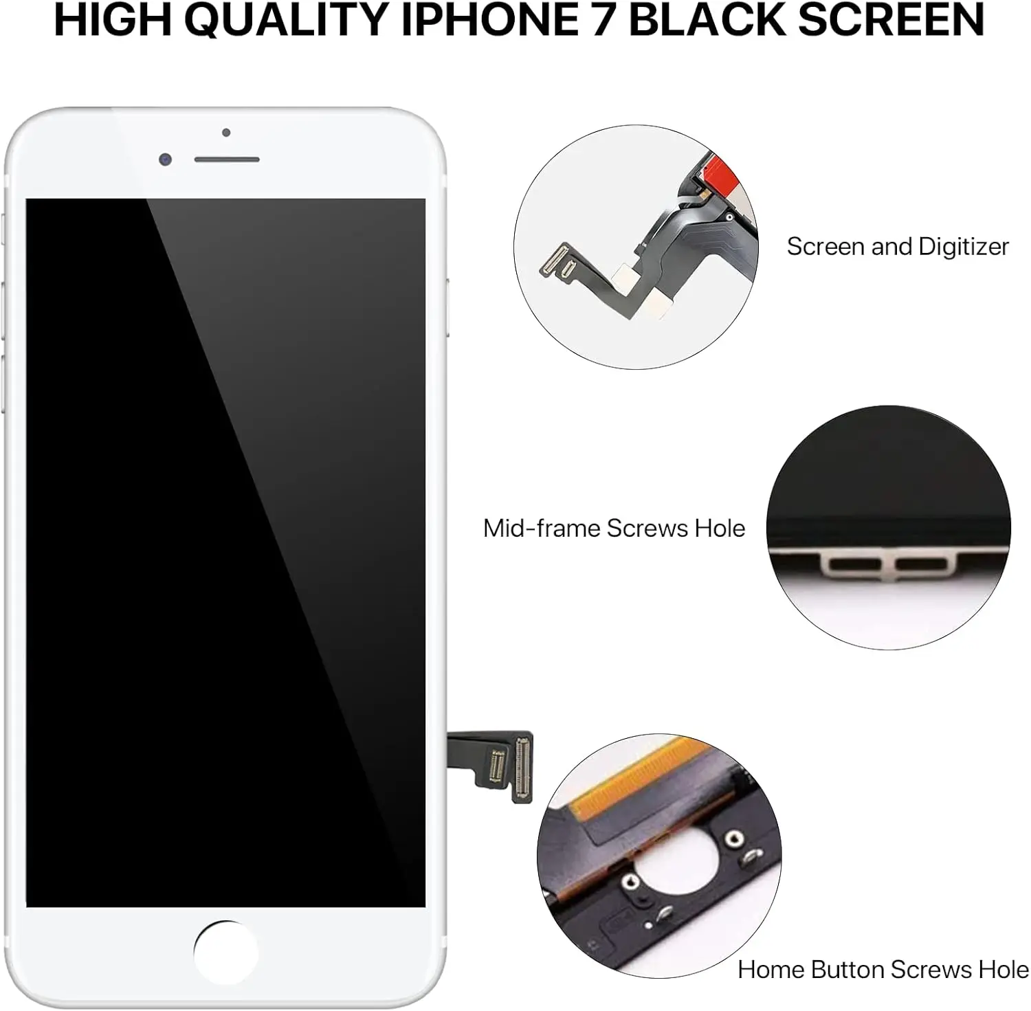 LCD Display Screen For Iphone 7 8 Series Mobile Phone Full Assembly With Repair Tools