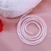 50g Milk Cotton Yarn Cotton Chunky Hand-woven Crochet Knitting Wool Yarn Warm Yarn for Sweaters Hats Scarves DIY (White) 3