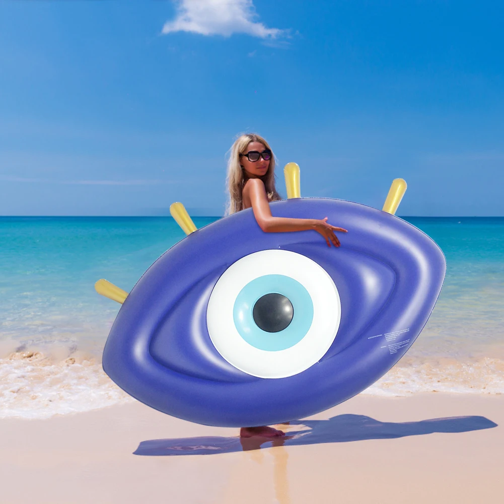 Giant Inflatable Eyeball Pool Float Lie on Greek Eye Floating Mattress ...