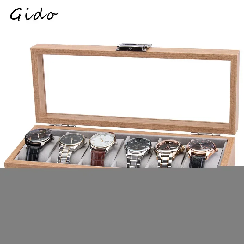 Wooden Watch Box for Exhibitors Jewelry Store Clock Watches Display Case Organizer Festival Party Best Gift 2/3/6/10/12 Slots