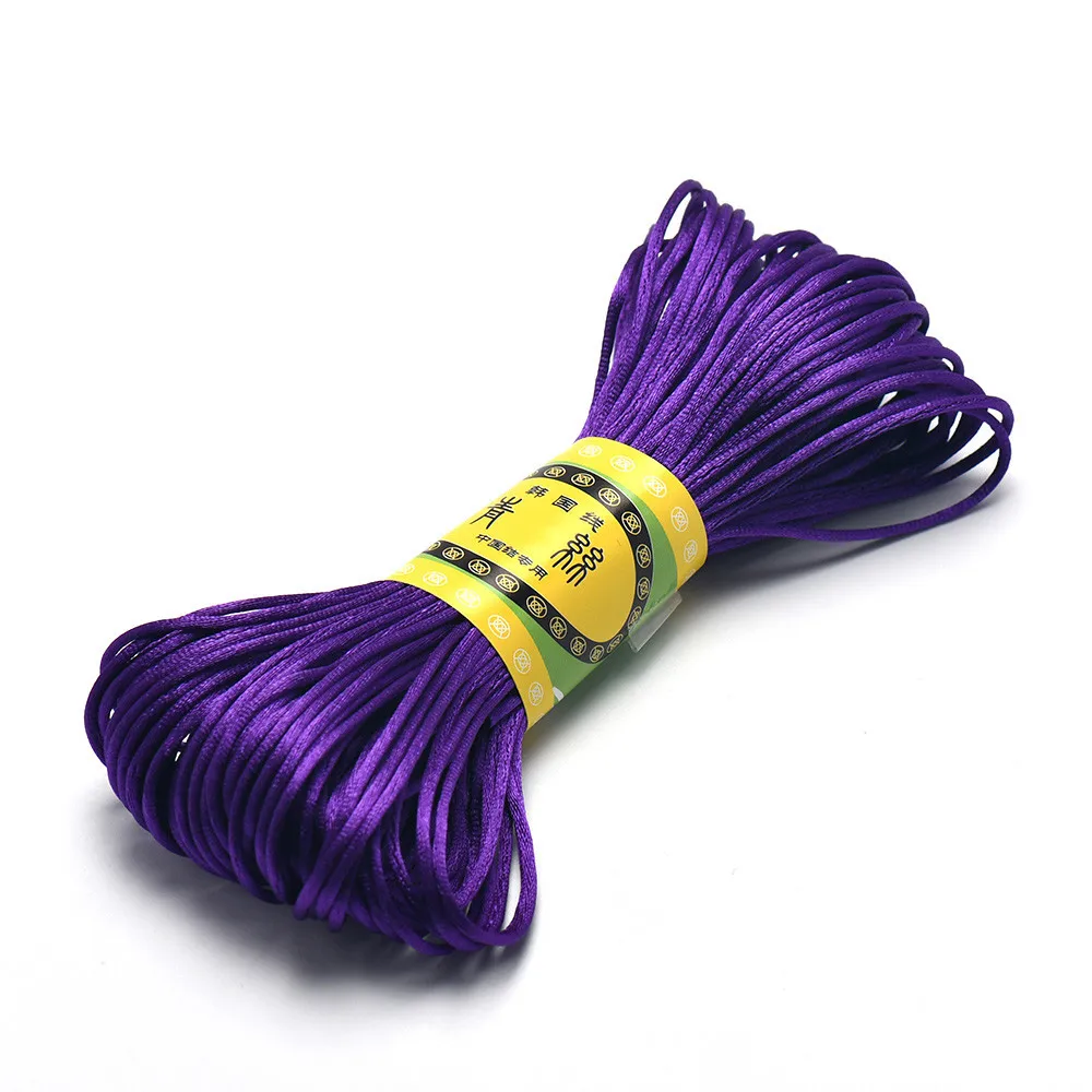 Luxurious 20M Nylon Satin Beaded Rope