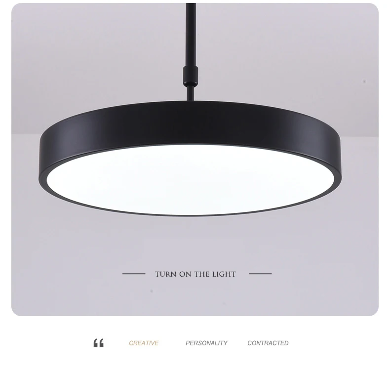 Modern LED Round Retractable Pendant Light Bedroom Hallway Dining Room Kitchen Dining Room Cafe Shop Black/White Pendant Light lantern pendant light