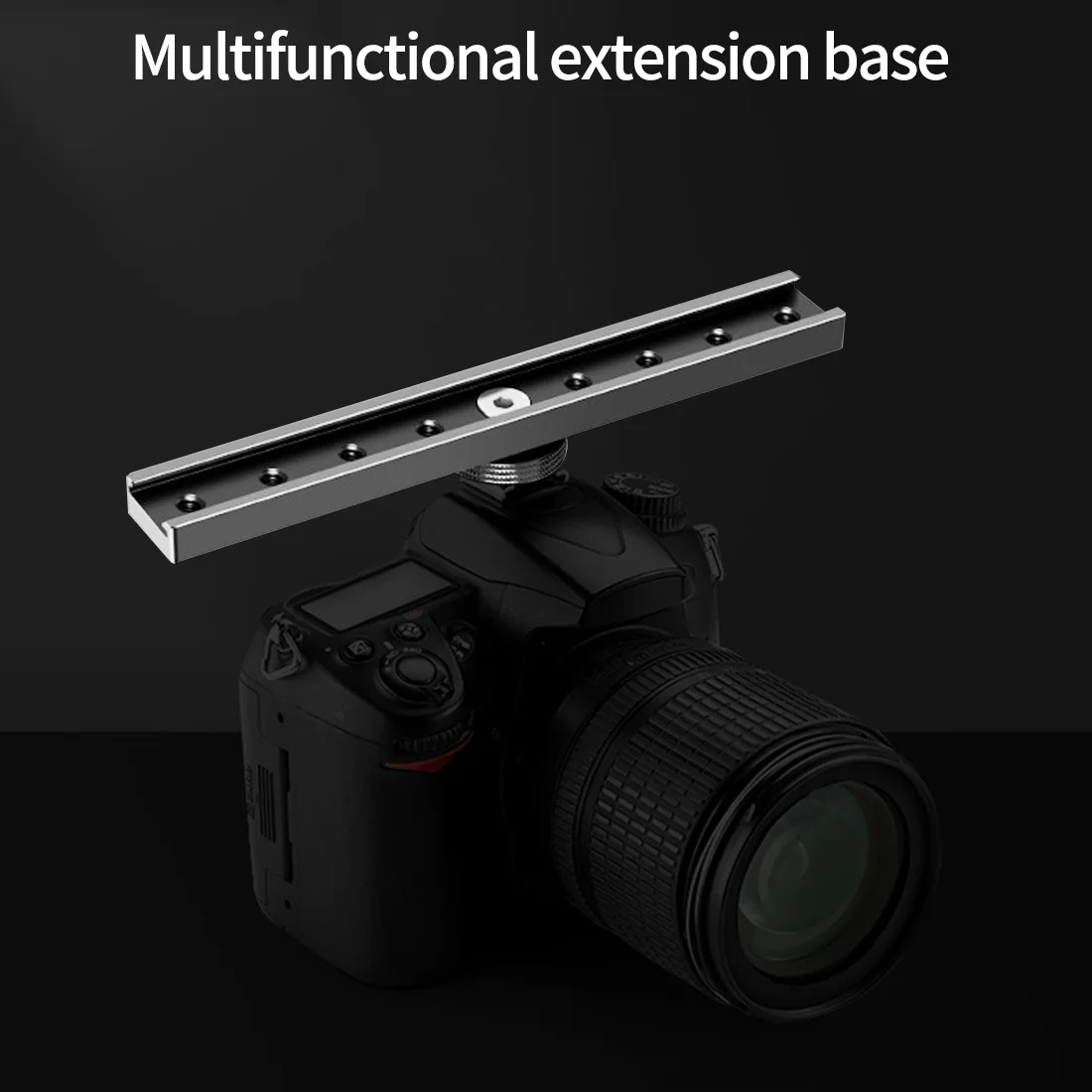 Double Cold Hot Shoe Adapter Mount Extension Holder Video Bracket for Canon for