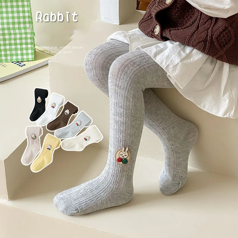 

Warm Rabbit Baby Pantyhose Spring Autumn Cotton Girls Tights Baby Leggings Kids Children Tights Stockings 1-8Years