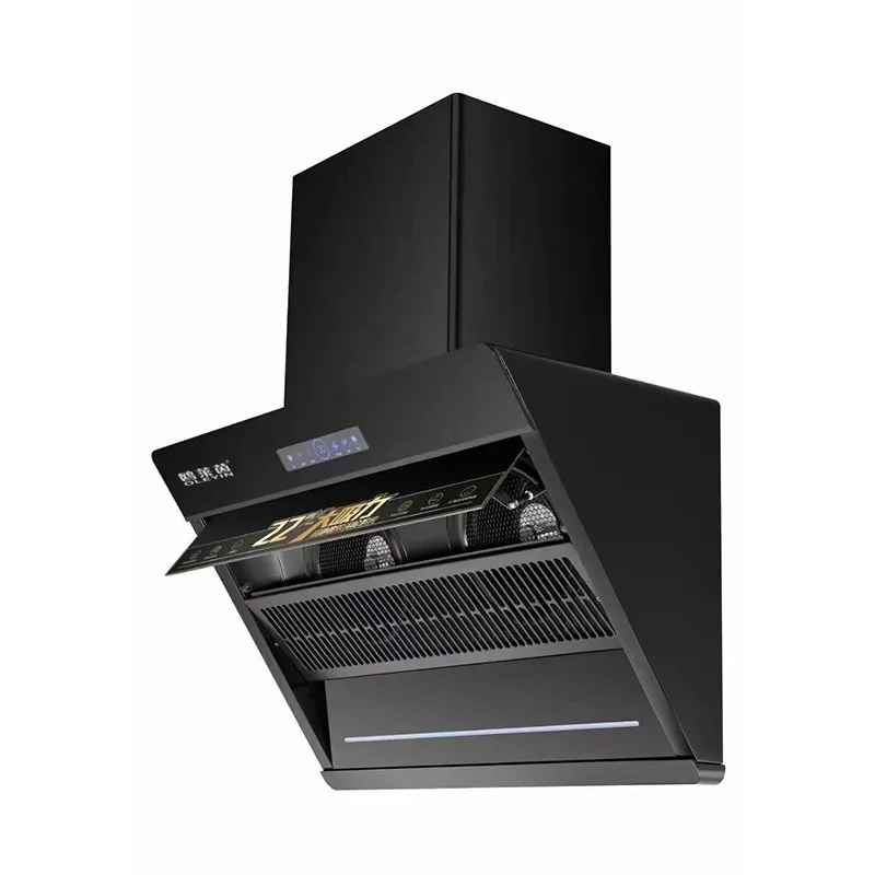 Intelligent Large Suction Range Hood Full-automatic Kitchen Hood Extractor Cocina Campana Body-sensing Dual Motor
