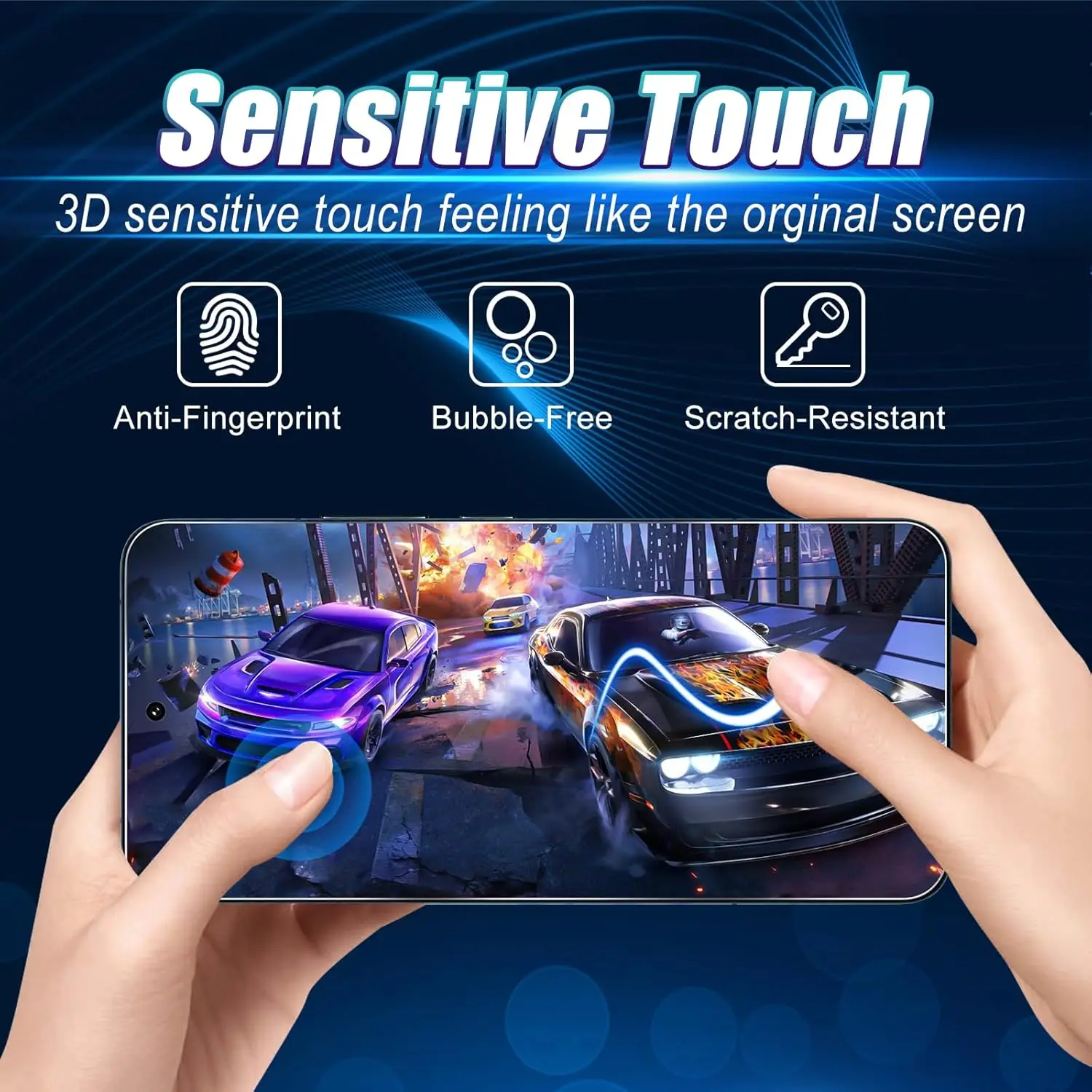 Ultra Tempered Glass Screen Protector - Flat 6.9 Inch, 1-4 Pack