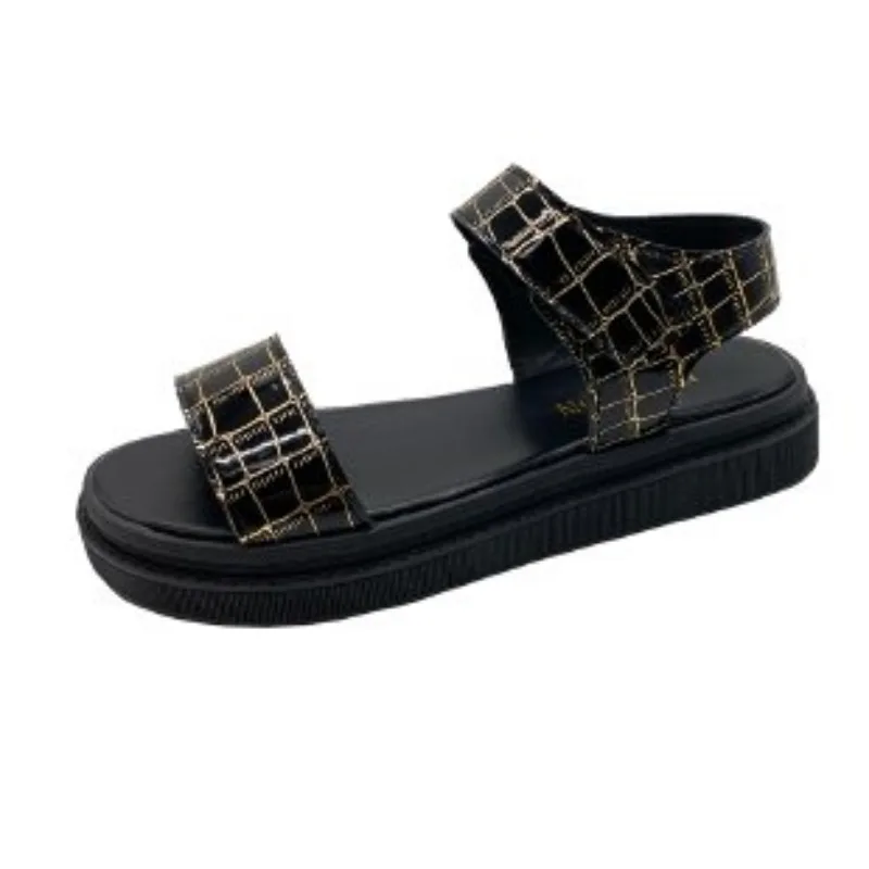 

2024 летние женские модные сандалии, модные удобные повседневные сандалии на плоской подошве