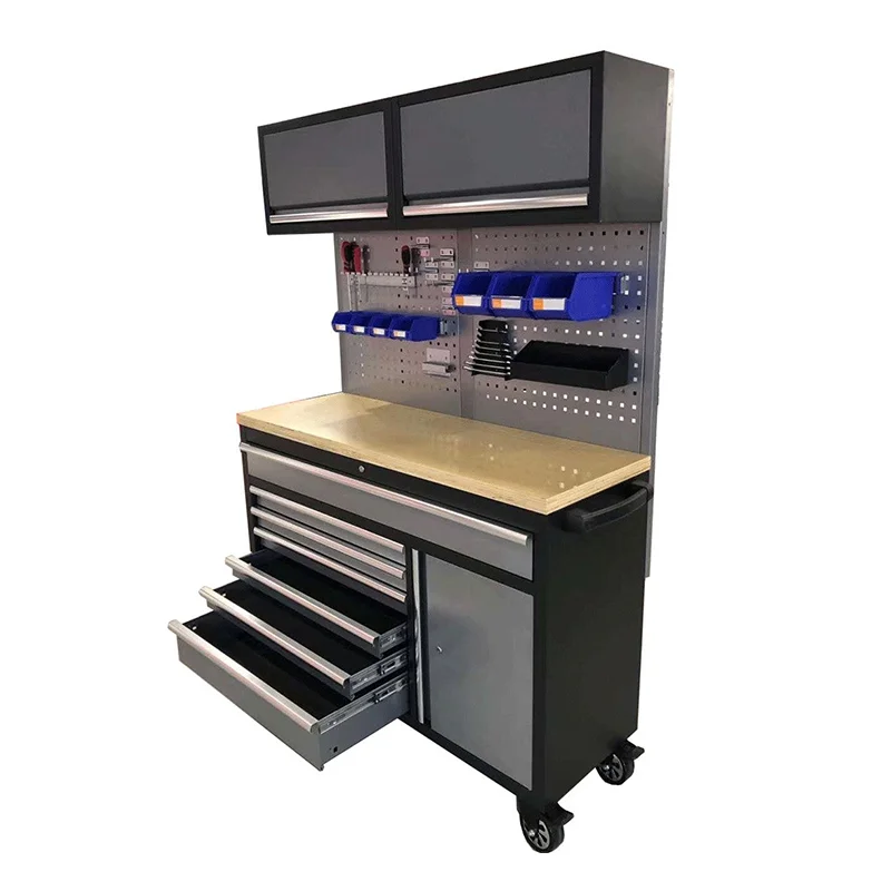 Carrello per attrezzi in acciaio per la casa Carrello per attrezzi per officina Carrello per cassetti portaoggetti Carrello per attrezzi per workstation Cassetta OEM personalizzabile - immagine 6