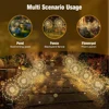 1 Pc Solar Fireworks Light With 8 Lighting Modes, Ip65 Waterproof Outdoor Holiday Decoration Solar Light For Courtyard Channels 3