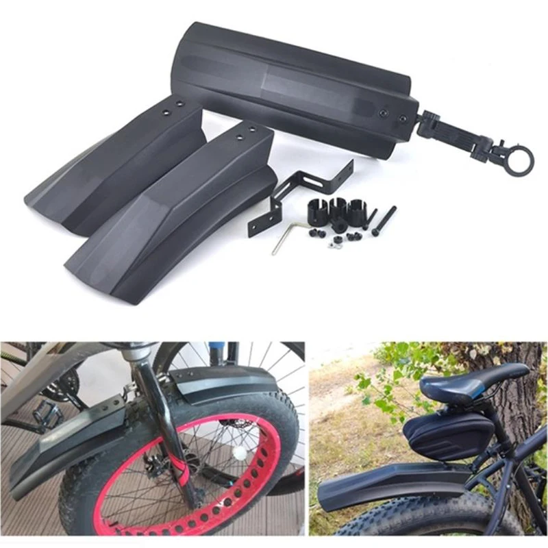 2 PCS Bicycle Fender Front Rear Mud Guard for Fat Tire Bicycle