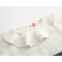 Newborn 2023 Kids Romper Baby Girl Long Sleeve Knitting Romper Girls Patchwork Jumpsuit Clothes Spring Autumn Outfit 6