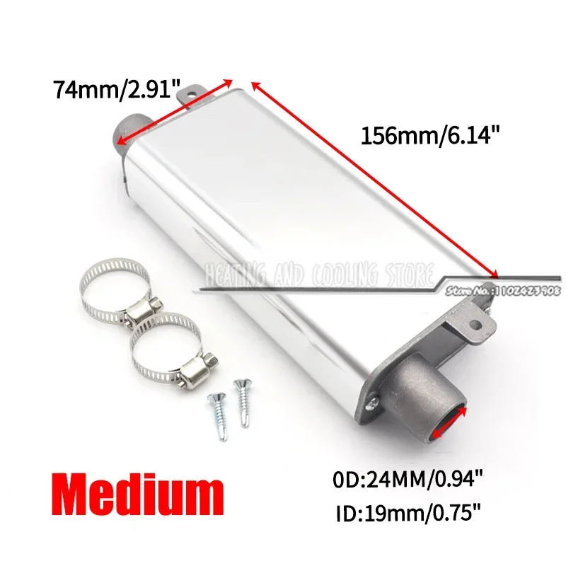 Muffler Silencer Air Diesel Parking Heater Exhaust Pipe 24mm For Car Truck Camper VAN diesel heater exhaust pipe