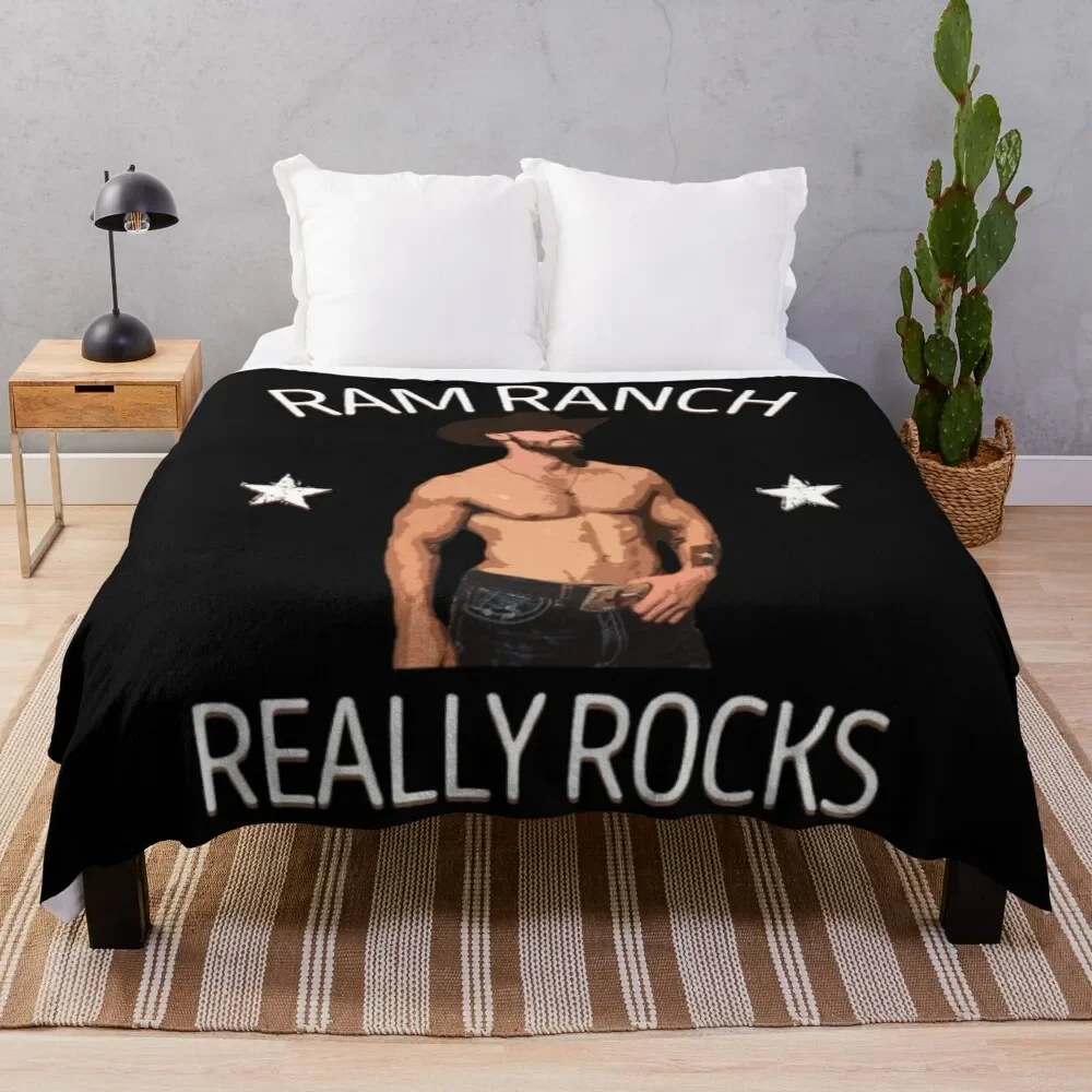 

Ram Ranch T-ShirtRam Ranch Really Rocks Throw Blanket Flannel Fabric Soft Big Sleeping Bag Blankets