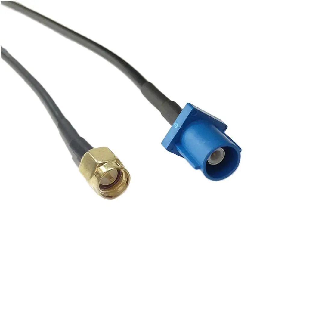 Фото SMA Male Female to Fakra C 5005 Blue Соединительный пигтейльный кабель RG174 для GPS Navi Car Extension VW Seat Benz Ford NEW №2