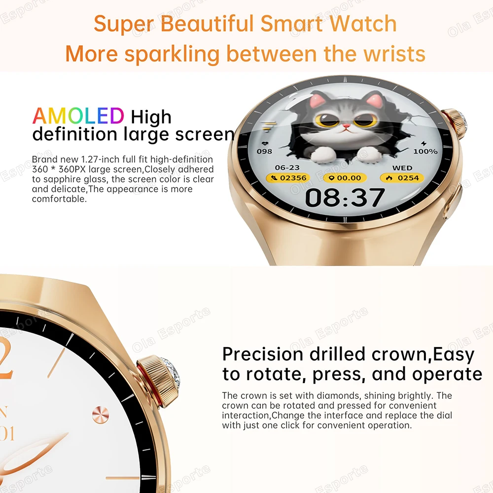 4IN1 Smart Watch Men Waterproof Bluetooth Call GPS NFC Sports Fitness Heart Rate Monitor Smartwatch Digital Watches Women Gifts