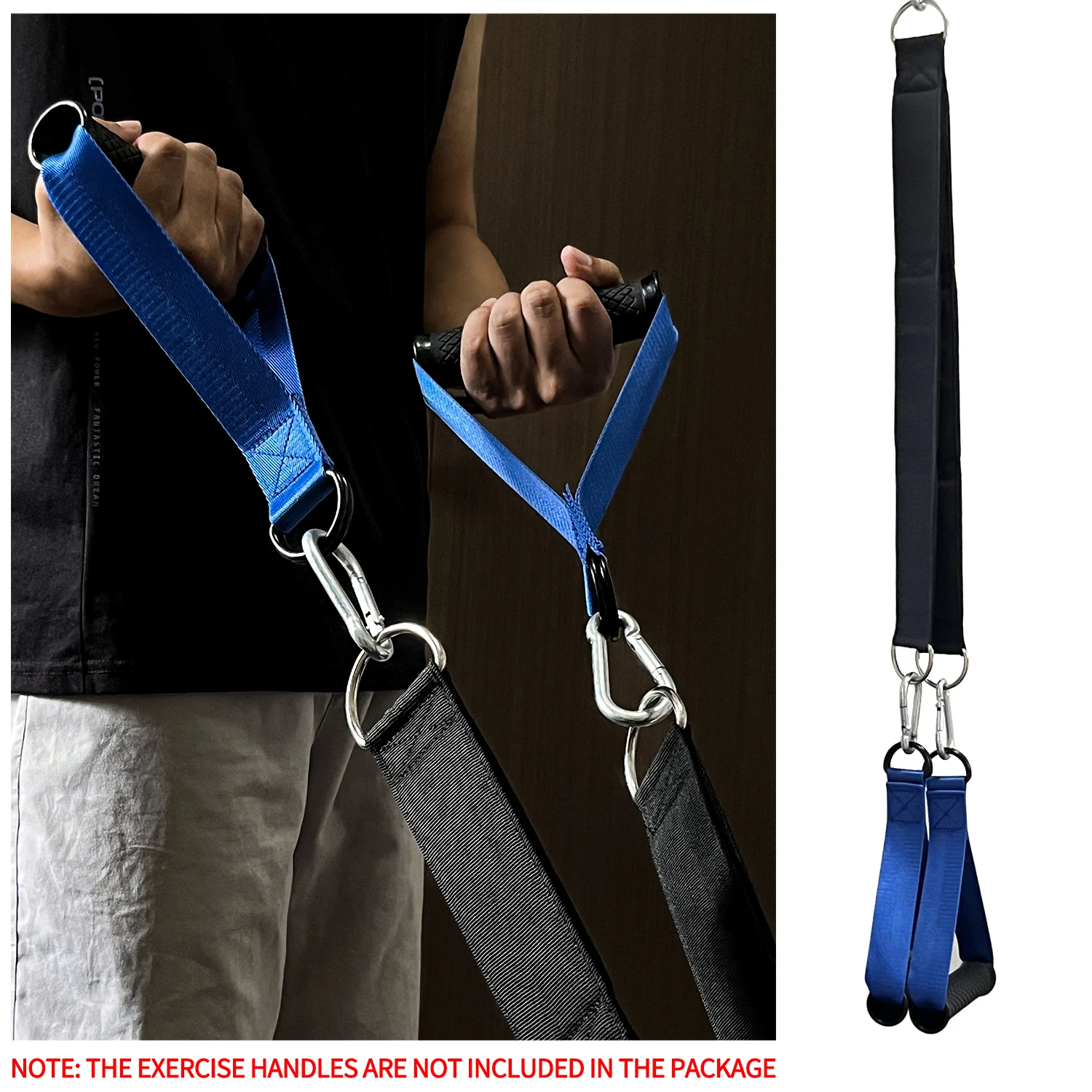 Gym Workout Rope Gym Accessories Versatile Tricep Rope Extra Long Tricep Pull Down Rope for Fitness Cable Machine Attachment for Pulley System Gym LAT Machine