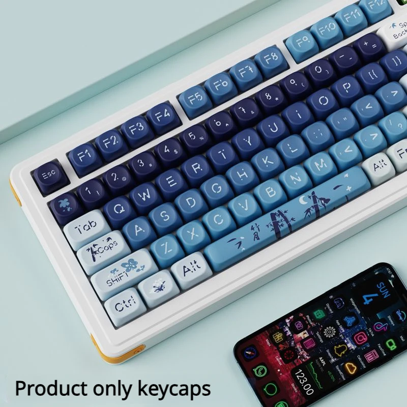 

China-Chic Keycaps 132 Keys MOA Profile PBT Square KeyCap Dye Sublimation Mechanical Keyboard Key Cap Keyboards Accessorie