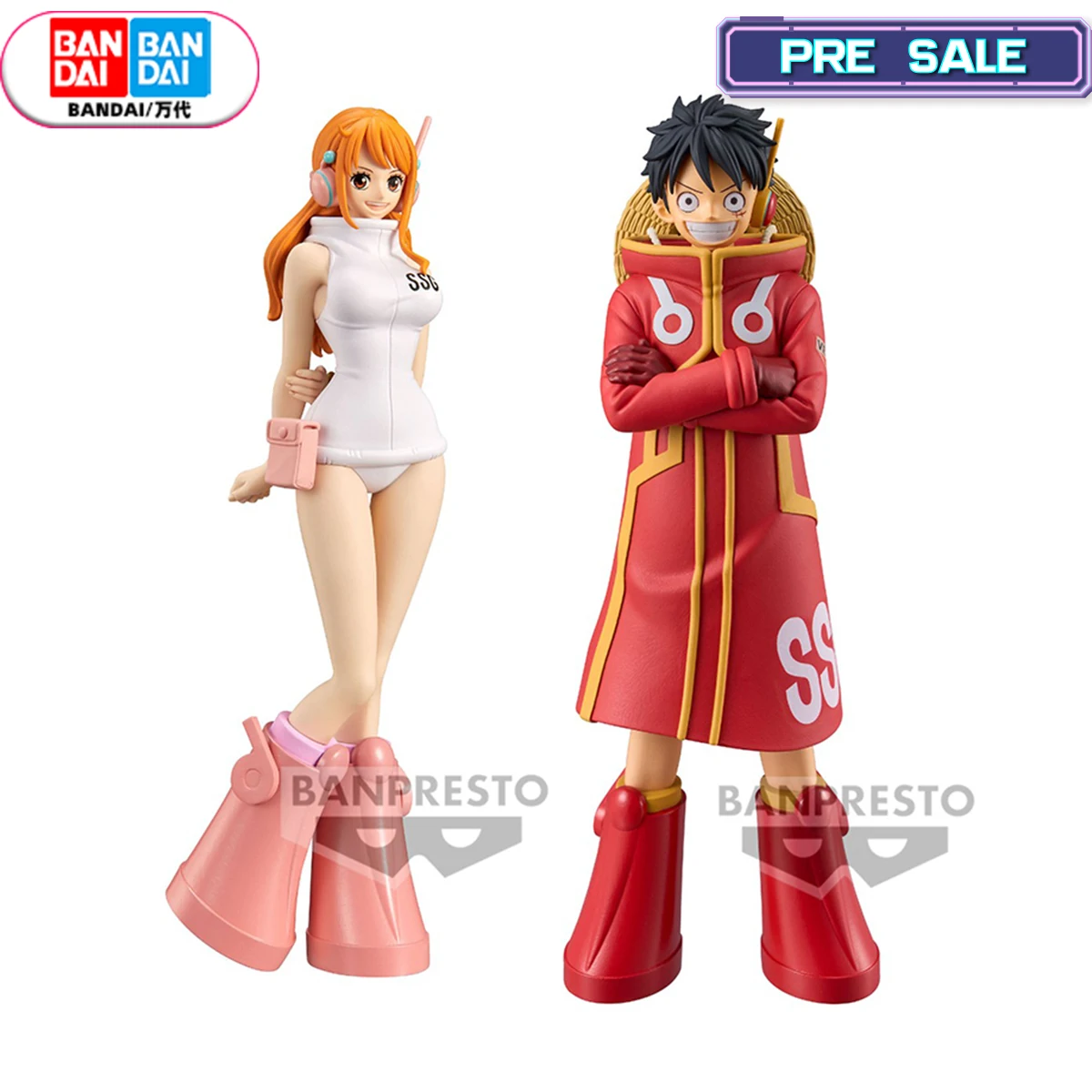 

Фигурки героев мультфильма BANDAI, Оригинальные фигурки бандоу, один предмет, DXF, отличные маршруты, эгад, Луффи нами, фигурки героев мультфильма, игрушки