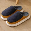 Crestar Women Warm Plush House slippers Indoor Anti-slip Winter Furry Slides For Men New Waterproof Short Plush Lined Slippers 5