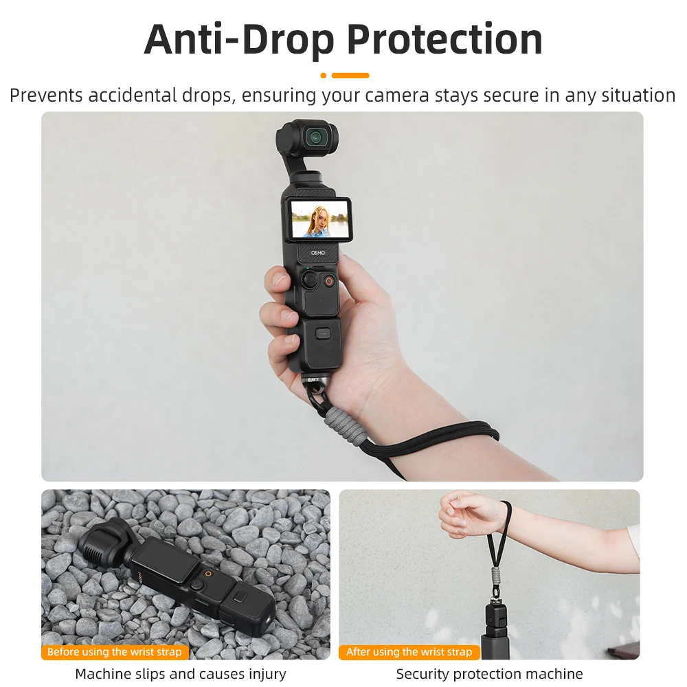 BRDRC Anti-lost Wrist Strap For DJI Osmo Pocket 3/Insta360 X3 X4