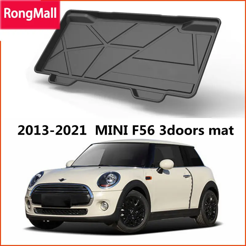 

Specialized For Bmw mini cooper F56 2013-2021 Trunk Mat Cargo Liner TPO Waterproof Floor Mats Protection Carpet Car Accessories