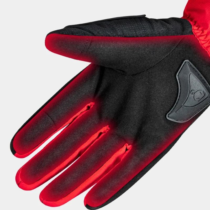 겨울용 양털 안감 오토바이 라이딩 장갑, 두껍고 따뜻하며 방풍 방수 오토바이 라이더 장갑, 전기용