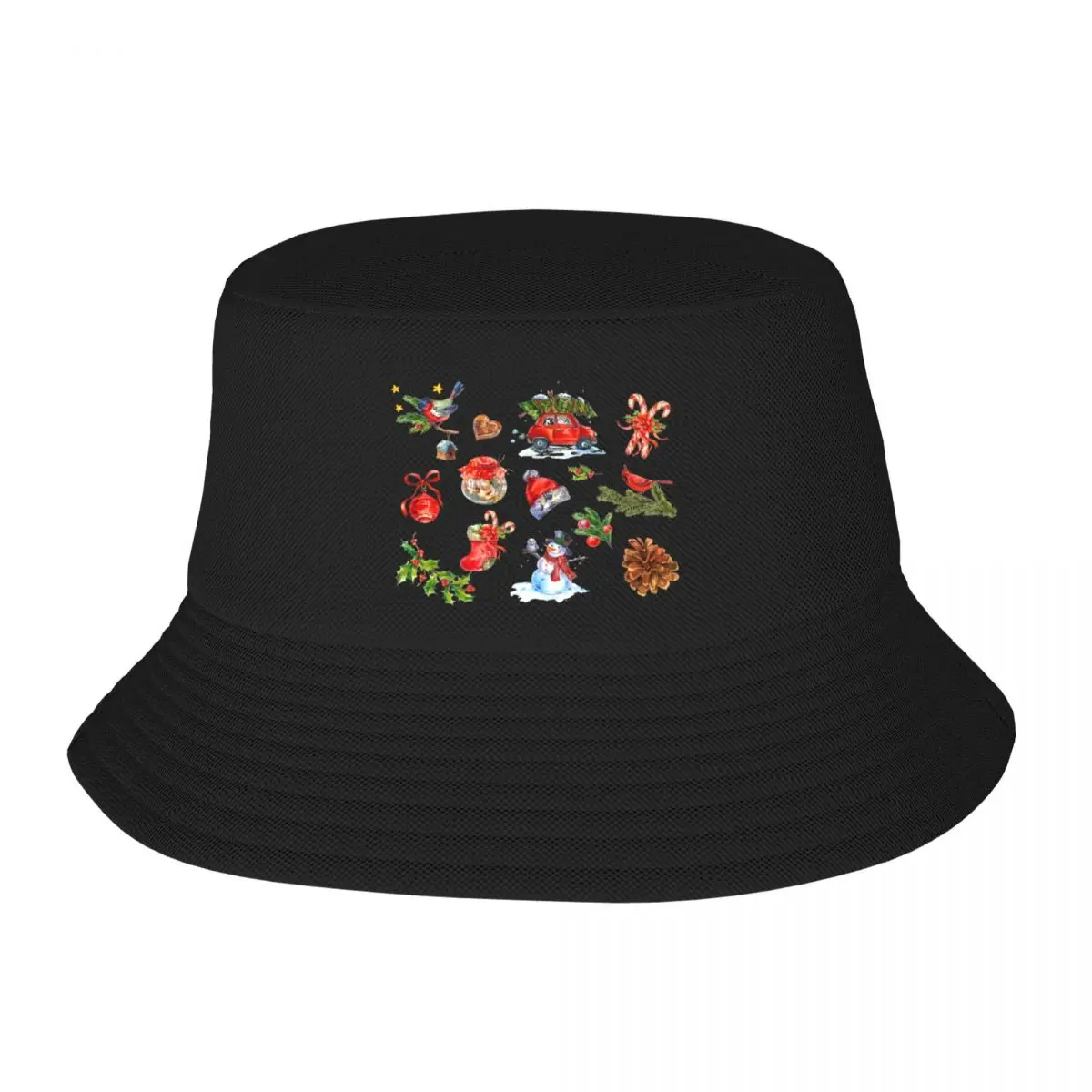 

Christmas Vibes Bucket Hat hiking hat Fashion Beach Beach Women's Beach Visor Men's