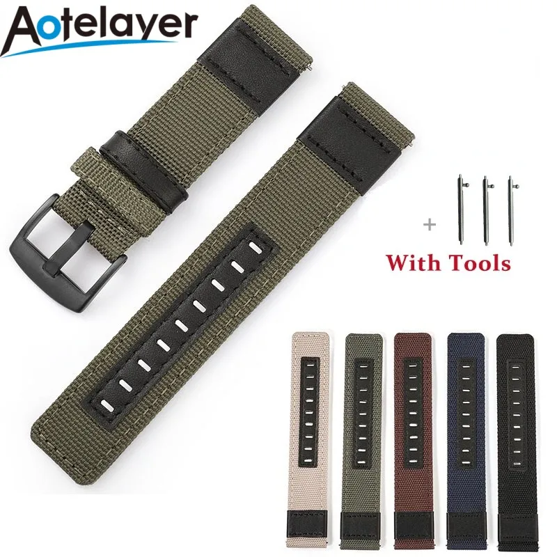 Quick Release Nylon Sport Watch Strap – Universal Wristband Accessory with Tool