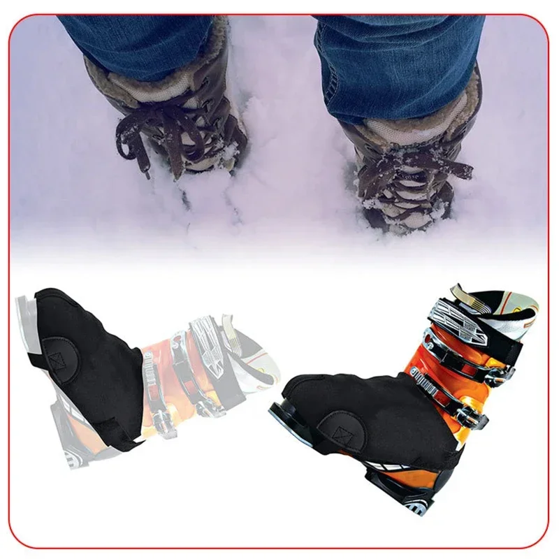 Dual Skate Snowshoe Covers Windproof Insulated Ski Boot Covers Polyester Boot Winter Ski Sports Warm Accessories