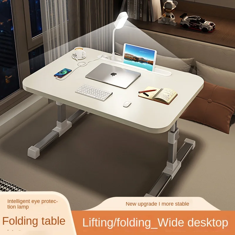 Collapsible Bedside Desk for Laptops, Tablets and Books, Ideal for Bedroom and Living Room