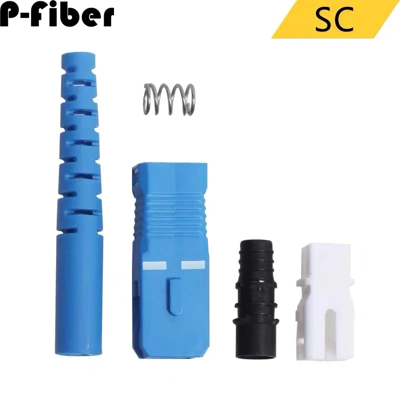 SC 커넥터 키트, LC FC ST 3.0mm 126um 세라믹 페룰, 단일 모드 광섬유 커넥터 Ftth 액세서리, 200 개
