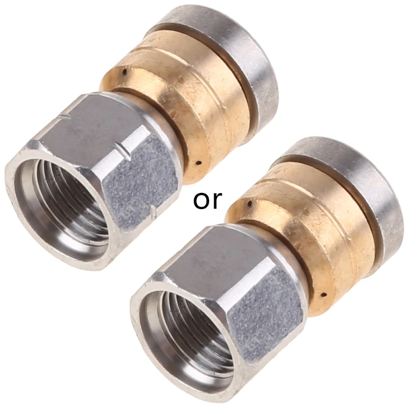 High Pressure Washer Stainless Steel Drain Wash Head Tools Rotating Sewer Jetter Nozzle 1 / 8 1/4 3 / 8 X7XD