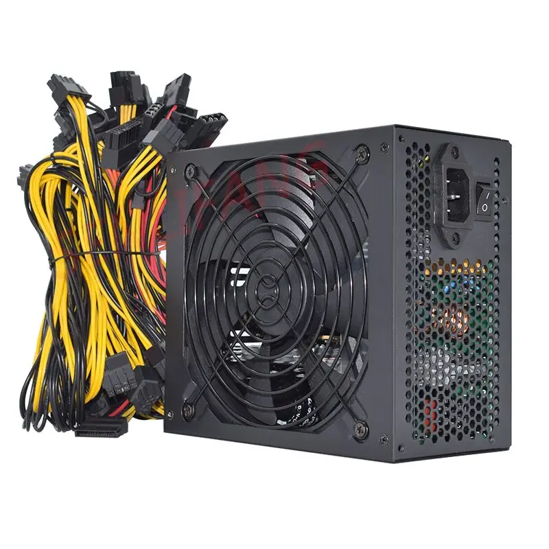 Блок питания для майнинга 2000 Вт 2400 ATX с поддержкой 8 дисплеев и карт ETH BTC биткоинов