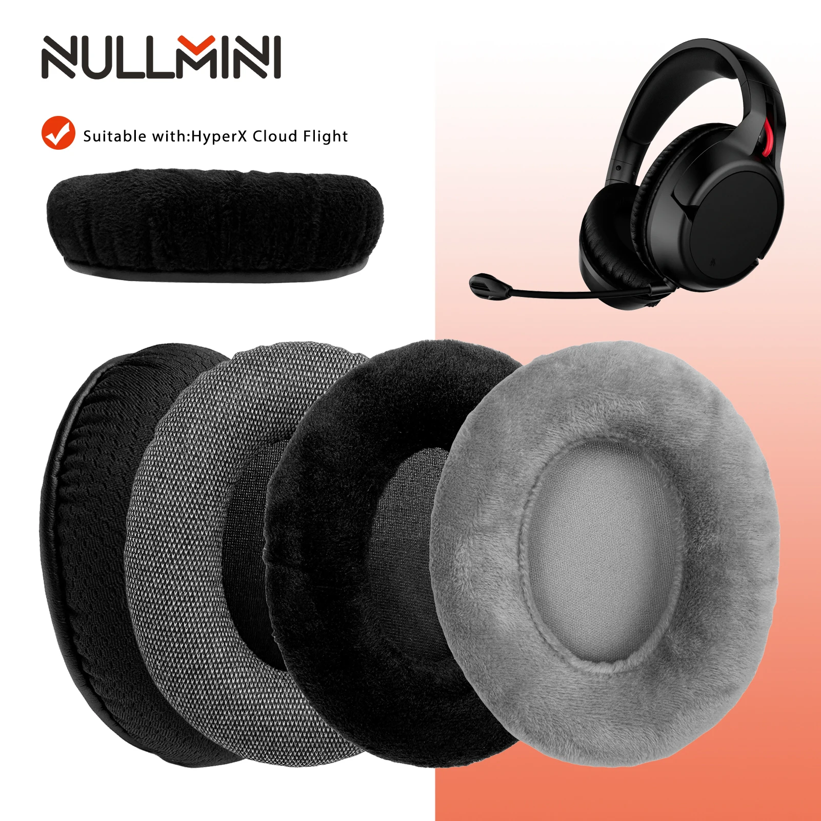 NullMini Replacement Earpads for HyperX Cloud Flight, Stinger