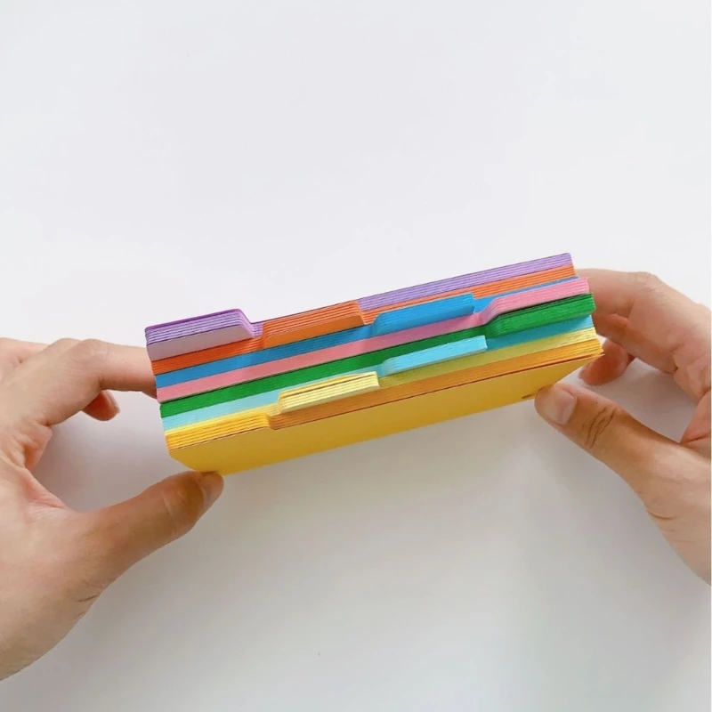 Colorful Index Cards 100 Sheets Tabbed Index Cards Ruled Revision Cards Lined Flashcards Note Taking To-do-list