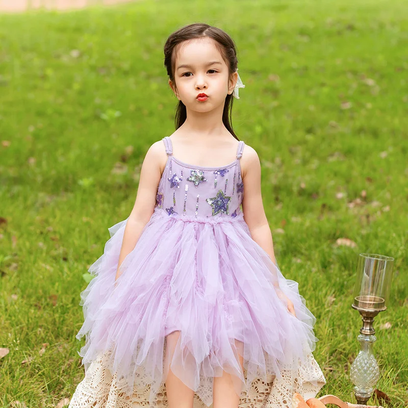 Children's Wear Summer New Girls' Suspender Princess Skirt Ballet Gauze Shawl Skirt