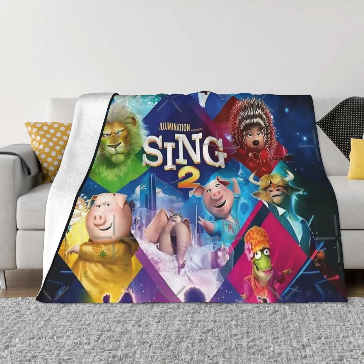 Movie Sing 2 Una Coperta In Micro Pile Ultra-Morbida