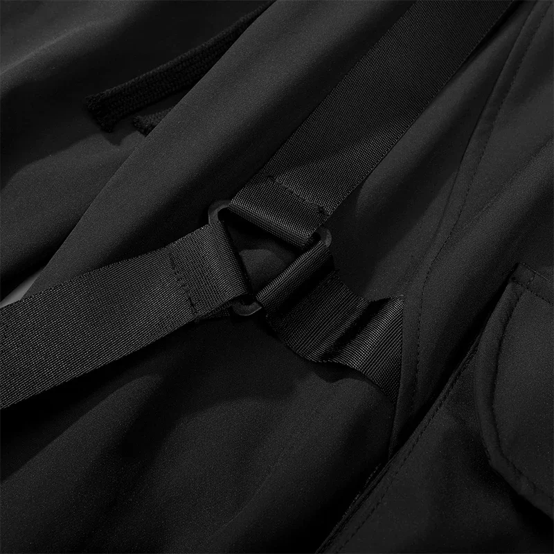 Description Picture 6 of itemUnisex High Street Spring Functional Style Cargo Pants Thread Leggings Loose Multi Pocket Workwear Casual Pants  Men's clothing