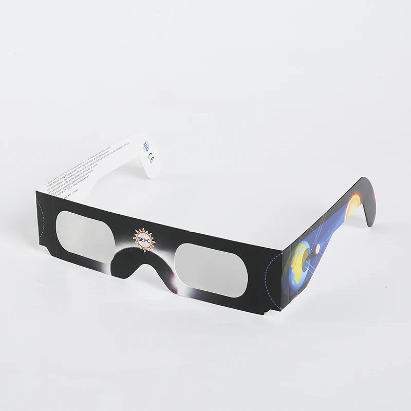 Lunettes éclipse solaire en papier, sans danger pour la