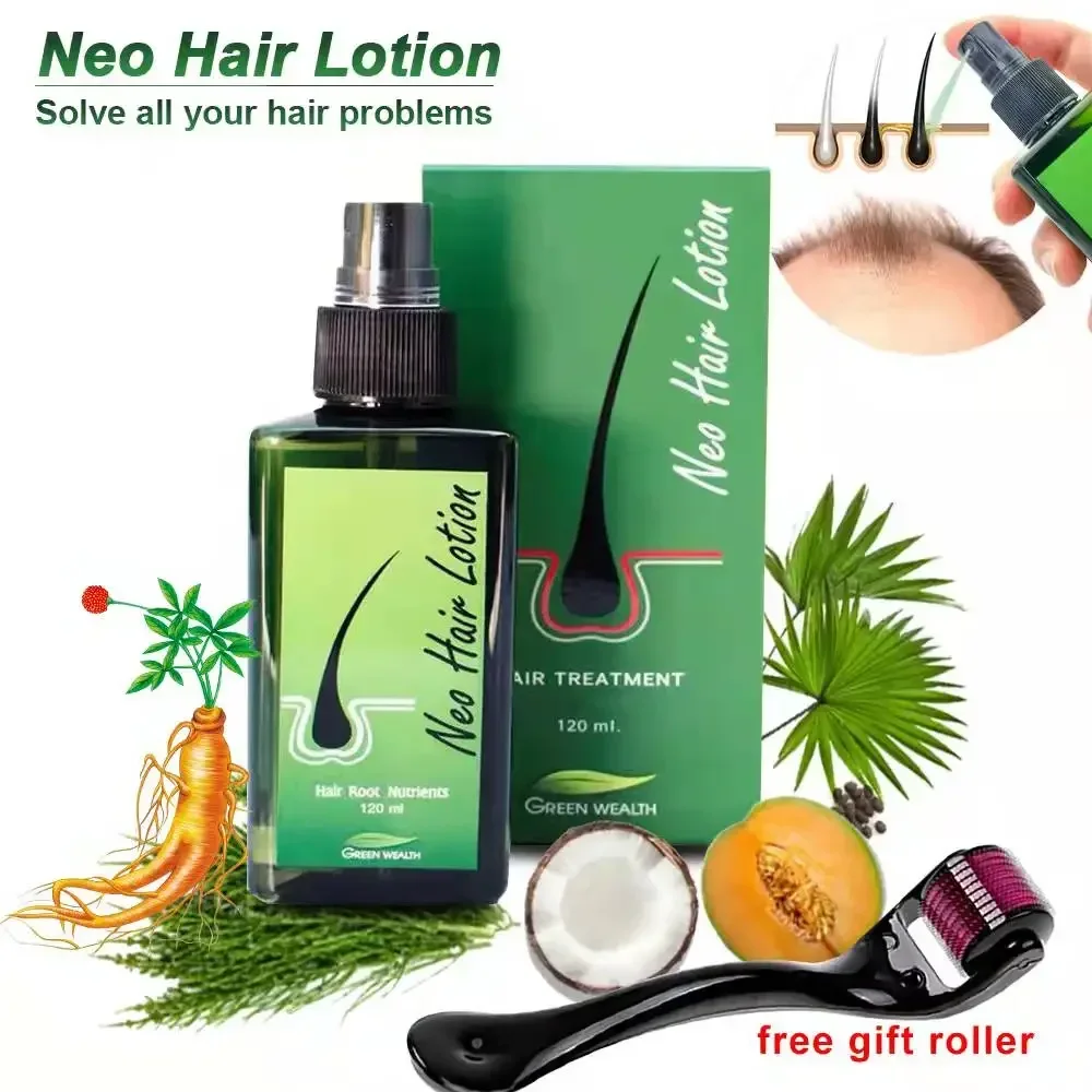 120ml Thailand Hair Growth Essential Oil Spray For Men Woman Hair Growth Anti Loss Perfume Neo Lotion hair growth serum hair growth spray hair care oil hair growth cream