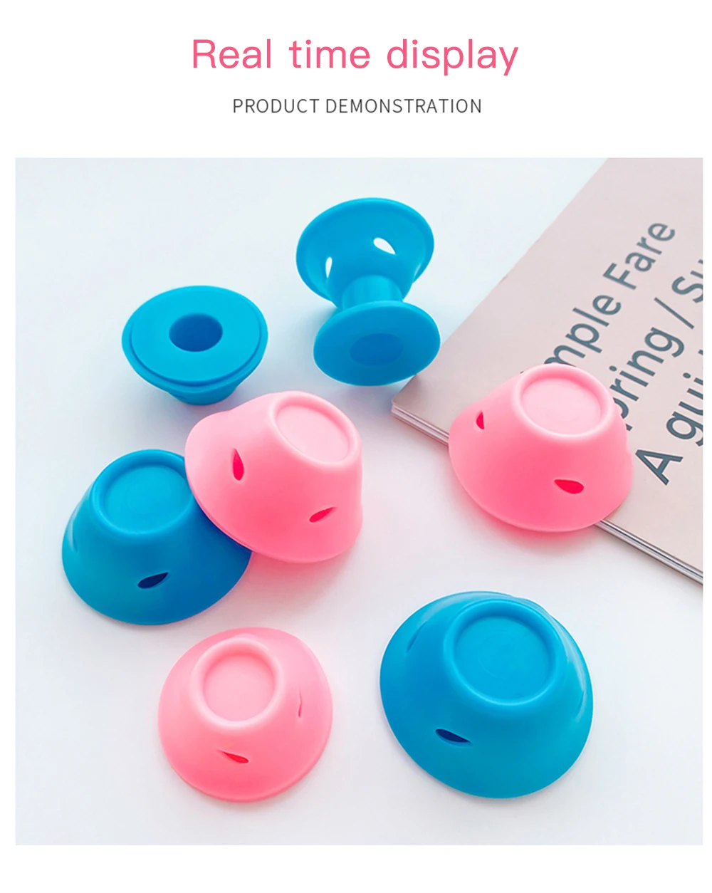 Description Picture 6 of itemConvenient And Easy To Use No Heat Curling Tools No Thermal Damage Soft Hair Styling Tools Convenient Soft Silicone Easy Curls