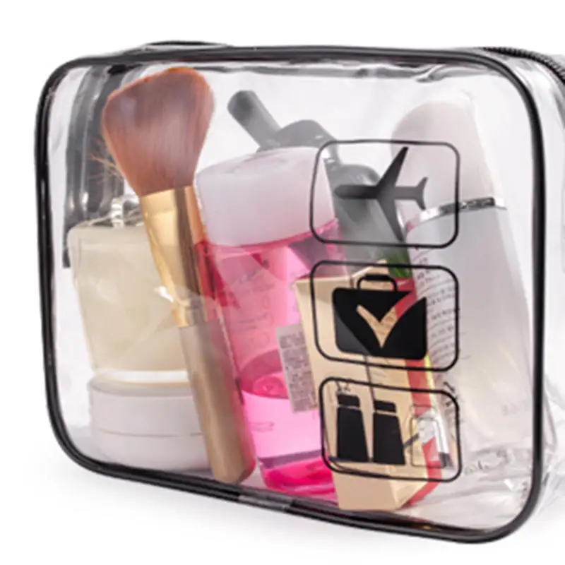Transparent Makeup Bag PVC Waterproof Storage Bag Multi-functional Travel Toiletry Bag Beach Swimming Storage Bag Makeup Bag 4