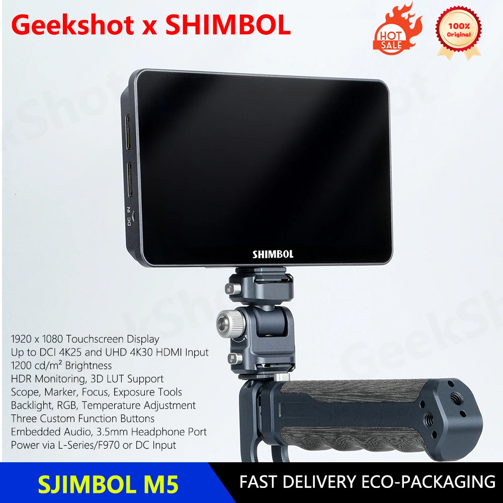 FEELWORLD F5 Prox 5.5 Inch 1200NIT Touch Screen DSLR Camera Field