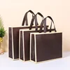 StoBag 50pcs Wholesale Non-woven Tote Bags Shopping Portable Fabric Gift Clothes Packaging Reusable Pouch Custom Logo(Extra Fee) 5