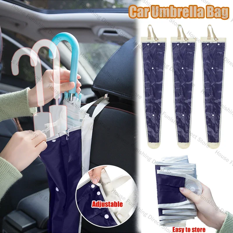 Foldable Waterproof Umbrella Cover Car Portable Storage Bag Suitable for All Types of Umbrellas