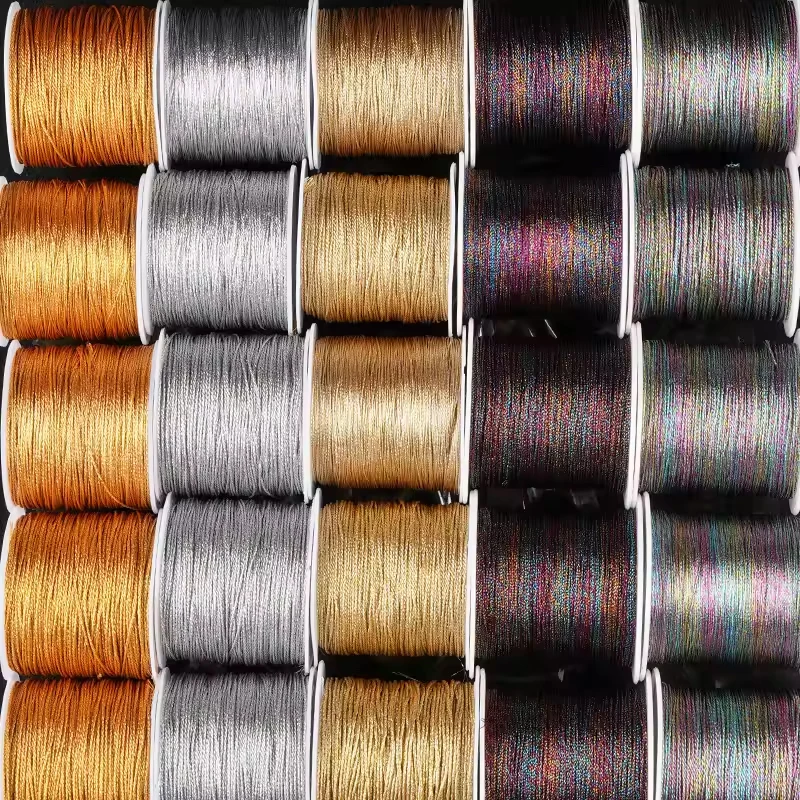 Glamorous Gold & Silver Braided Macrame Cord