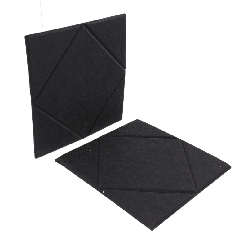 12Pack Acoustic Panels Inner Square Shape Sound Proof Padding,12X12X0.4Inches Sound Dampening Panel
