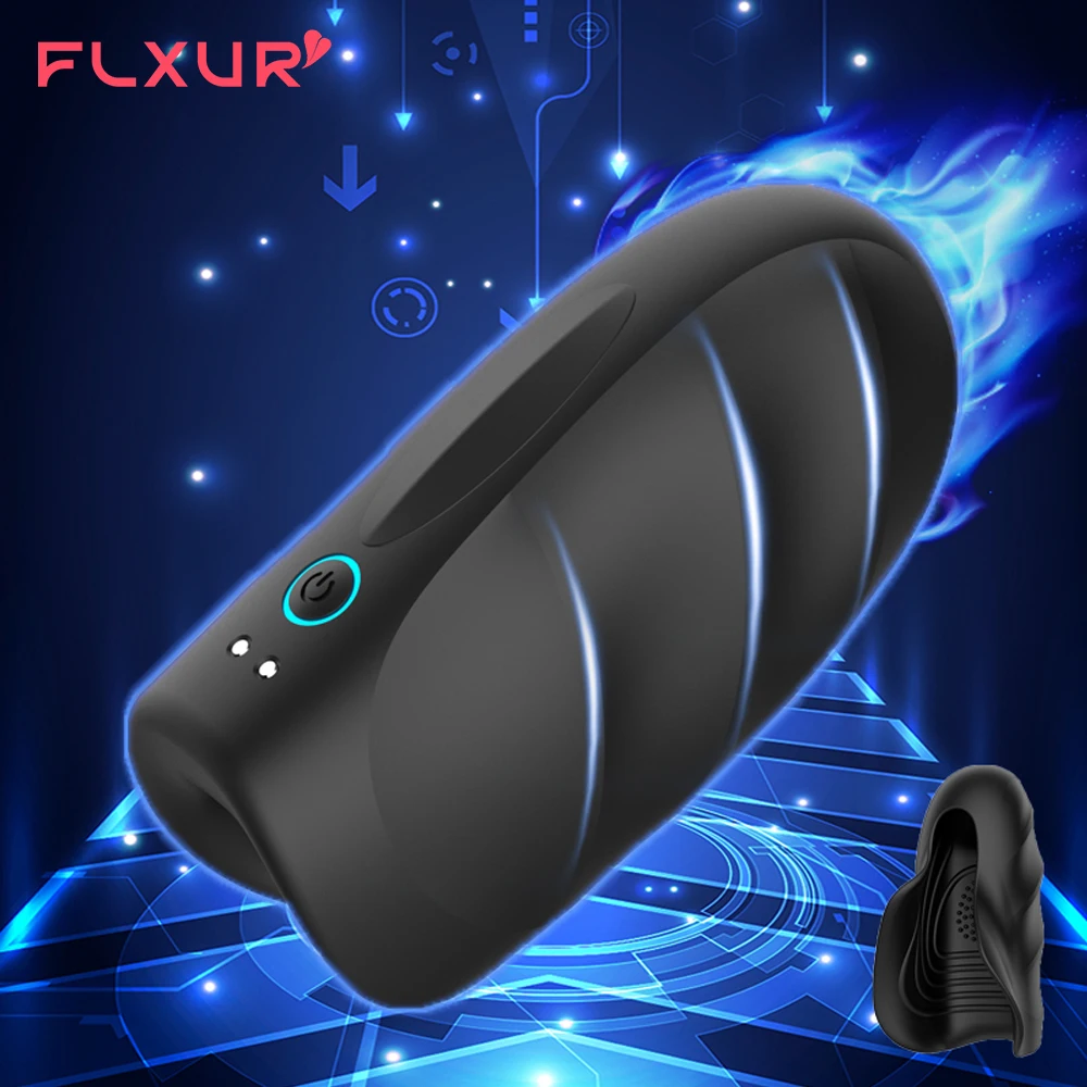 FLXUR Vibrator Sex Toys for Men Penis Trainer Male Masturbator Delay Ejaculation Stimulate Glans Vibrating Massager Pussy male masturbation toys