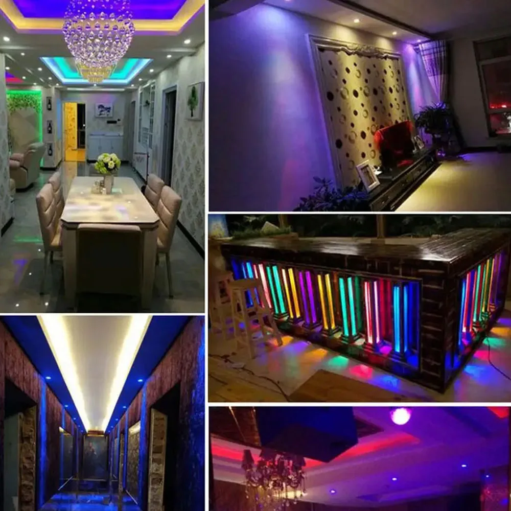 1W Mini Spotlight RGB IP65 KTV Spot Leds Lights 12V Ceiling Focos Downlight Stair Cabinet Spots Lamp with Transformer 220V~265V 6