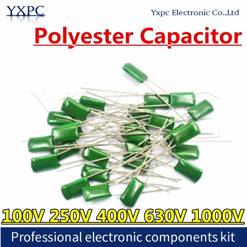 Lot De 50 Condensateurs à Film Polyester 2A473J 5 Mm 100 V